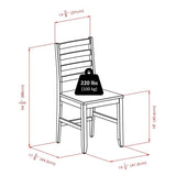 Winsome Alamo Dining, 4 Chairs, Walnut