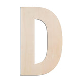 MGTECH 17 Inch Large Wooden Letter D, 1/4 in Thick Big Wood Letter for Crafts and Wall Decor