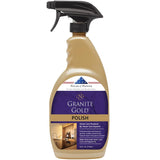 Granite Gold Polish Spray, StreakFree Shine for Granite, Quartz, Marble, Travertine, Natural Stone Countertops, 24 Fl Oz (Pack 
