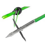 TruGlo Carpedo Superior Durable Hunting Bowfishing Arrow w/Slide Safety System - 575 Grain Point, 6-Sided Tip, Mechanical Toothe