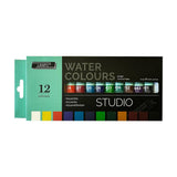 Hitruz Acrylic Colour Paint Set | 12 Vibrant Shades X 12Ml Tubes | Rich Pigment, Fast Drying, NonToxic Artist Acrylics For Canv
