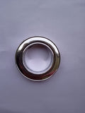 Plastic Curtain Rings Eyelet Rings (1.5 Inches) with Lock Silver Colour, Pack of 16 Pcs