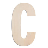 MGTECH 17 Inch Large Wooden Letter C, 1/4 in Thick Big Wood Letter for Crafts and Wall Decor
