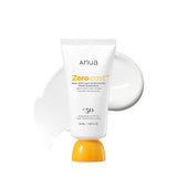 Anua Zero-Cast Moisturizing Finish Sunscreen,SPF 50, Glow Natural Sunscreen,No White cast, Hyaluronic Acid, Niacinamide sun bloc