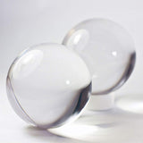 DSJUGGLING Smaller Size of Clear Acrylic Contact Juggling Ball Kits for Beginners & Transparent Practice Juggling Ball Sets Suit