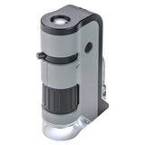Carson MicroFlip 100x-250x, LED UV Pocket Microscope with Smartphone Clip, STEM Education (MP-250)