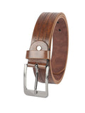 Zevora Men Casual, Evening, Formal, Party Brown Leather Belt