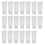 20PCS Emply Refillable Plastic Cosmetic Soft Tube Vial Bottles with Flip Cover Makeup Travel Sample Packing Storage Holder Conta