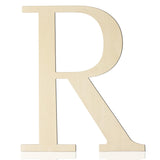 Large Wooden Letters 12 Inch Paintable Wood Letter R for Wall Decor, 1/5 Inch Thick Wooden Alphabet Letters Cutouts for DIY Craf