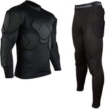 Jellybro Men's Padded Football Protective Gear Set Training Suit for Soccer Basketball Paintball Rib Protector