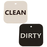 Clean dirty signs black white hanging laundry basket label acrylic,Laundry Room Cleaning clothes classification reminder (Black 