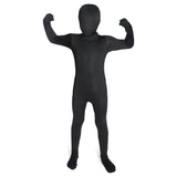 Morphsuits Kids Black Bodysuit Costume, Shadow Costume Kids, Black Full Body Suit Halloween, X-Large