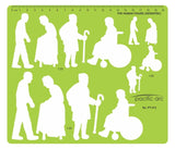 Pacific Arc Template: Human Figure (Geriatric) 1:20/1:25/1:50