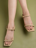 Shoetopia Women'S Snd-116 Tan Flat Sandal-4 Kids Uk (Snd-116-Tan)-Eu37,Tan,4,B0D8QF98LZ