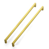 JOY DECOR 12 Pack Cabinet Handles, Gold Cabinet Pulls, 18 Inch Kitchen Closet Handles Square Drawer Pulls Stainless Steel Drawer
