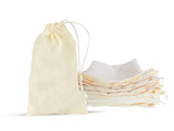 Herbal Wonder Muslin Bags Cotton Drawstring Bags Sachet Bag for Home Supplies Potli Bag (4 x 6 Inch, 50)