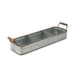 Gondula 3 Slot Galvanized Caddy