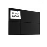 YODOYO Large Cork Bulletin Board Alternative, 6 Pack 12X12 Felt Bulletin Boards, Dart Wall Protectors with 30 Pcs Safe Removable