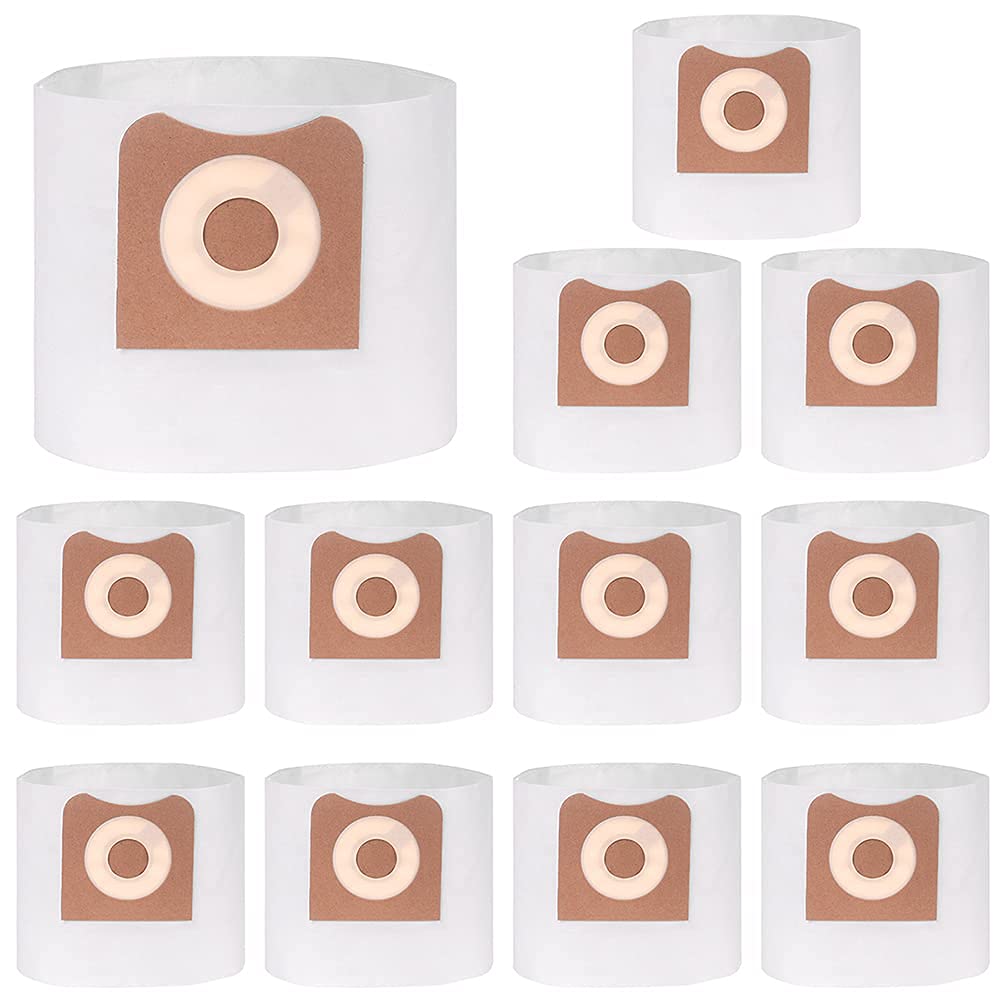 12 Pack VF3501 Dust Bags Replacement for Ridgid & Workshop 3-4.5 Gallon Vacuums, Dust Collection Filter Bags Replace Part# 23738