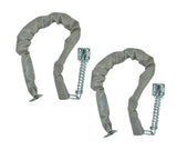 QCAA Storm Door Chain Check, 30 Length, Plastic Tube, 2 Pack, Made in Taiwan
