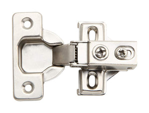 10 Pack - Silverline Face Frame Quiet Soft Close Cabinet Door Hinges, 1/2 Inch Overlay, With Built-In Metal Dampers, Strong Heav
