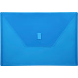 Lion DesignRLine Poly Envelope, 93/8 x 13 Inches, Transparent Blue, 1 Envelope (22080BL)