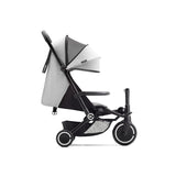 Smartrike Traveler Travel Stroller for Toddlers - Lightweight, Foldable & Compact Stroller with Near-Flat Recline, Everest Grey
