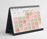 Accuprints Flower Design Desk Calendar 2025 -Size (5.8X8.Inch 12 Pages Calendar And Planner