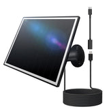 8W Solar Panel for Outdoor Security Camera, 5V Micro USB and USB - C Solar Panel Charger ,Fits Eufy/Wyze/Reolink DC 5V Output, I