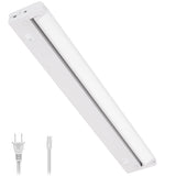 GETINLIGHT 16-inch Swivel LED Under Cabinet Lighting, 2 Color Levels, 2700K/4000K, Dimmable with Wall Dimmers, Plugged-in Only, 