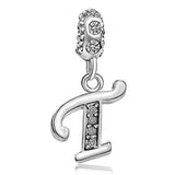 JMQJewelry Graduation Initials Letter T Alphabet Cross Dangle Womens Beads Charms for Bracelets Necklace Bracelets Turtle Hallow