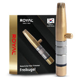 ROYAL [Made in Korea] Premium Nose Hair Trimmer for Men Freikugel, Manual, Battery-Free, Brass & Stainless Steel, Waterproof, Pa
