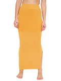 Clovia Womens Petticoat Style Saree Shapewear With Drawstring/Naada (Sw0048P07_Yellow_M)
