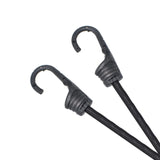 MARRTEUM 12-Inch Bungee Cords with Hooks Black Elastic Rope Straps for Camping, Bike, Folding Wagon, Trunk etc. [2PCS, Plastic-c