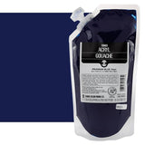 Turner Colour Works Acryl Gouache Artist Acrylic Paint - Single 250 ml Pouch - Prussian Blue Hue