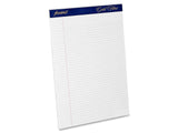 Ampad 20072R Gold Fibre Perforated Pad, Size 81/2x113/4, White Paper, Narrow Ruling, 50 Sheets Per Pad, 60 Point Chipboard Ba