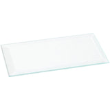 Plymor Rectangle 3mm Clear Beveled Glass, 2 inch x 4 inch (Pack of 3)