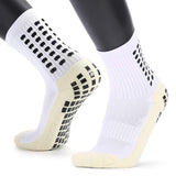 Homava HiTech Performance Athletic Grip Socks For Men & Women | Crew Length, AntiSlip Rubber Grip Socks For Footballers, Thick