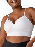 Shapermint Bra for Women | Supportive Comfortable Seamless Wireless Bras with Adjustable Convertible Straps | Everyday Comfy Bralettes from Small to Plus Size White Medium-New