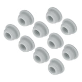 MECCANIXITY 10pcs Silicone Snap in Locking Hole Plugs,8mm/0.3 Inch Mounting Diameter Narrow Groove Width 2mm Panel Seal Cover Ro