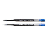 Itoya Aquaroller Pen Refill, 0.7mm, Pack of 2, Black Ink (AQR7BPBK)