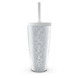 Tervis Leopard Collection Made in USA Double Walled Insulated Tumbler Travel Cup Keeps Drinks Cold & Hot, 24oz with Straw Lid, M