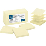 Business Source 16454 Popup Adhesive Note Pads,3Inch x3Inch ,100 Sh,12/PK, Yellow