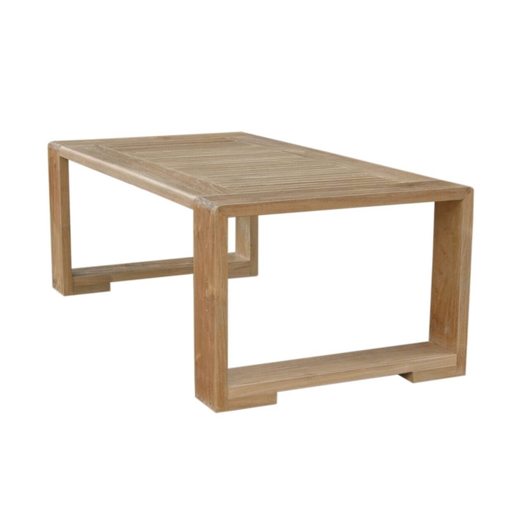 Anderson Teak Ds-805 Capistrano Rectangular Modern Coffee Table, Natural