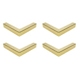 Geesatis Dresser Legs Metal Furniture Legs 1 inch / 25 mm Height for Cabinet Sofa Table Replacement Parts, with Mounting Screws,