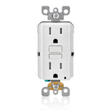 Leviton GFTR13W Smartest SelfTest SmartlockPro Slim GFCI TamperResistant Receptacle with LED Indicator (3 Pack), White