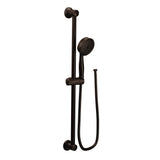 Moen EcoPerformance OilRubbed Bronze Detachable Handheld Showerhead with 69InchLong Hose Featuring 24Inch Slide Bar, 3668EP