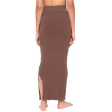 Zivame All Day Seamless Mermaid Saree Shapewear With Removable Drawcord 1(Brown, Medium)