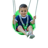 Swurfer Coconut Toddler Swing - Comfy Baby Swing Outdoor, 3-Point Adjustable Safety Harness, Secure, Safe Quick Click Locking Sy