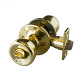 Design House 728311 Terrace 6-Way Universal Privacy Bed and Bath Door Knob Polished Brass